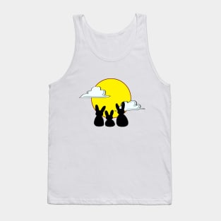 Bunny Rabbit Silhouette | Easter Tank Top